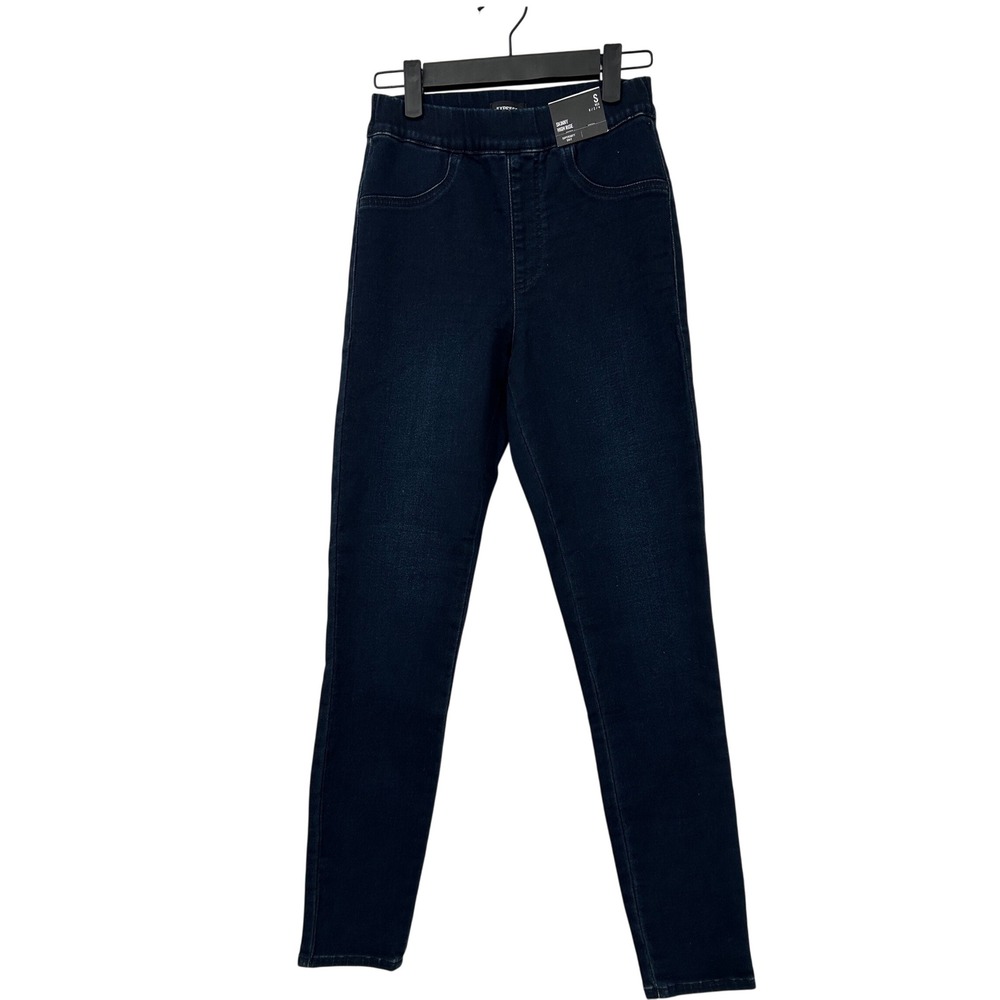 Express Womens Skinny High Rise Supersoft Jeggings Dark Indigo Wash Size S NWT